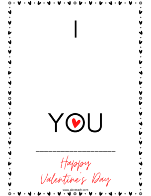 Valentine’s Day – Footprint Heart Poster