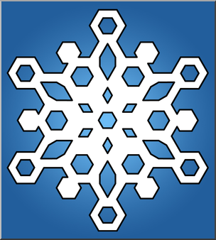 Clip Art: Snowflake 1 Color