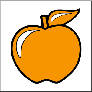 Clip Art: Colors: Apple 03: Orange Color