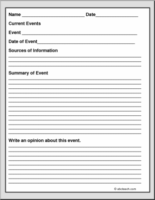 Current Event Report Form