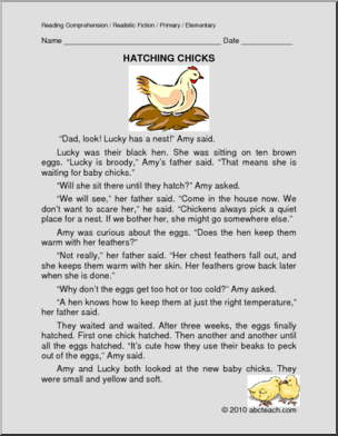 Fiction: Hatching Chicks (primary/elem)