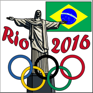 Clip Art: 2016 Summer Olympics 1 Color