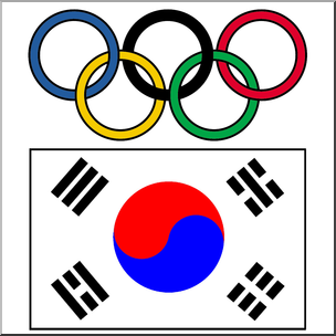 PyeongChang Winter Olympics Icon Color ClipArt