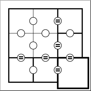 Clip Art: 2×2 Calculation Grid AA