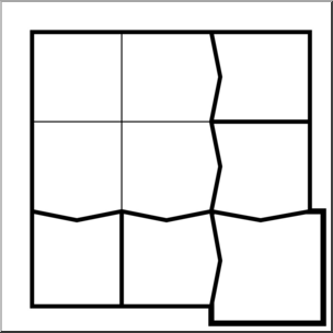Clip Art: 2×2 Calculation Grid B