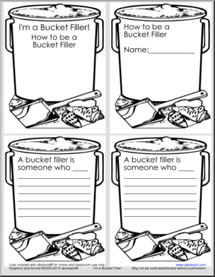 Shapebook: Bucket Filler Booklet
