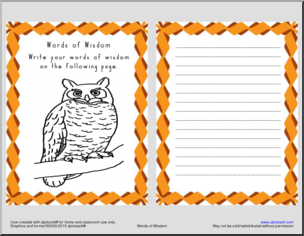 Shapebook: Owl – Words of Wisdom