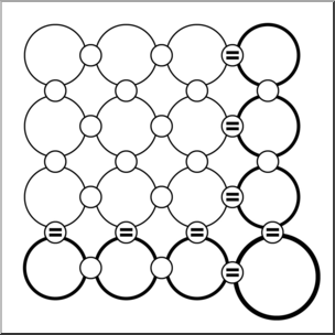 Clip Art: 3×3 Calculation Grid CC