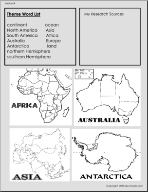 Lapbook: Continents