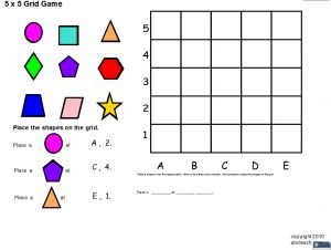 Grid (5×5) Interactive Notebook Math