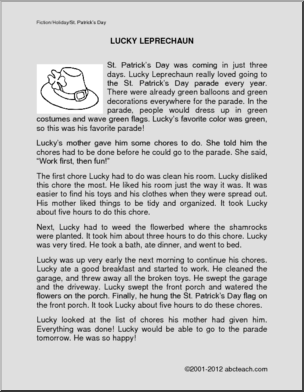 Fiction: Lucky Leprechaun (elementary)