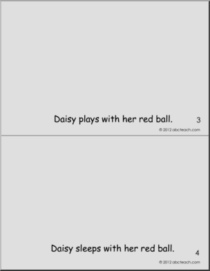 Early Reader Booklet: A Ball for Daisy (2) (primary)