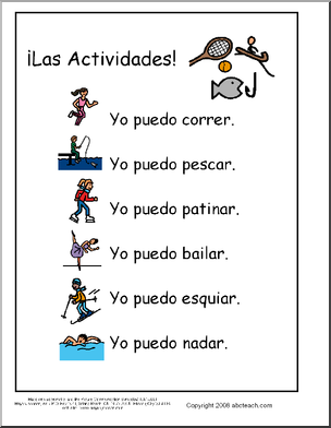 Spanish: Vocabulario – Actividades (primaria)