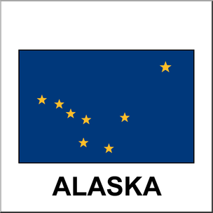 Clip Art: Flags: Alaska Color