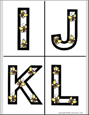 Alphabet Letter Patterns: Cute Bugs (color)