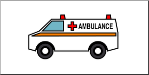 Clip Art: Ambulance Color