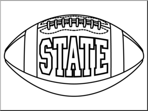 Clip Art: Football 2 (coloring page)