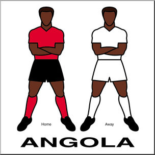Clip Art: Men’s Uniforms: Angola Color