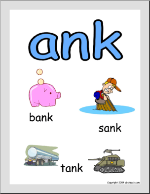 Word Family – ANK Poster