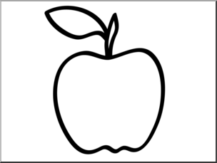Clip Art: Basic Words: Apple 2 B&W Unlabeled