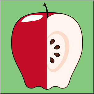 Clip Art: Fruit: Apple Color