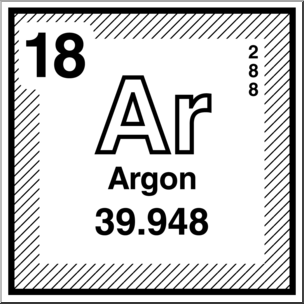 Clip Art: Elements: Argon B&W