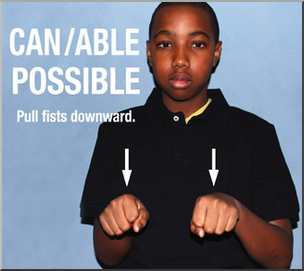 Photo: ASL Vocabulary: Can/Able/Possible 01 LowRes