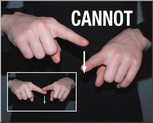 Photo: ASL Vocabulary: Cannot 01 HiRes