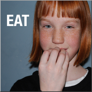 Photo: ASL Vocabulary: Eat 01 HiRes