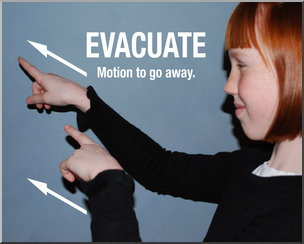 Photo: ASL Vocabulary: Evacuate 01 HiRes