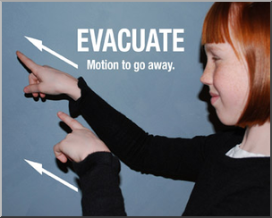 Photo: ASL Vocabulary: Evacuate 01 LowRes
