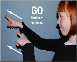 Photo: ASL Vocabulary: Go 01 LowRes