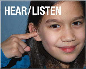 Photo: ASL Vocabulary: Hear/Listen 01 HiRes
