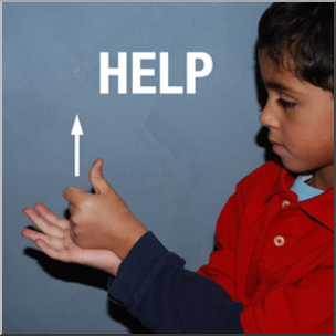 Photo: ASL Vocabulary: Help 01 LowRes