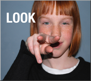 Photo: ASL Vocabulary: Look 01 HiRes