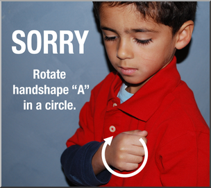 Photo: ASL Vocabulary: Sorry 01 HiRes