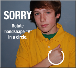 Photo: ASL Vocabulary: Sorry 03 HiRes
