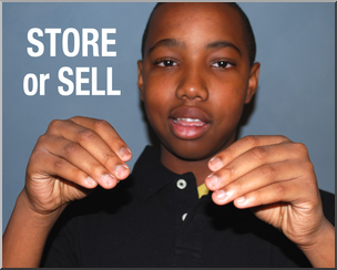 Photo: ASL Vocabulary: Store/Sell 01 HiRes