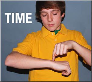 Photo: ASL Vocabulary: Time 01 HiRes