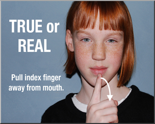 Photo: ASL Vocabulary: True/Real 01 HiRes