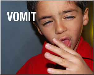 Photo: ASL Vocabulary: Vomit 01 HiRes