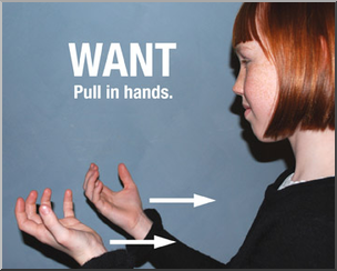 Photo: ASL Vocabulary: Want 01 LowRes