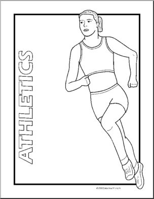 Coloring Page: Sport – Athletics