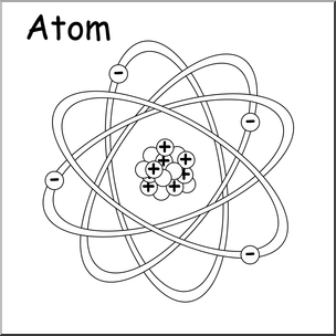 Clip Art: Atom B&W