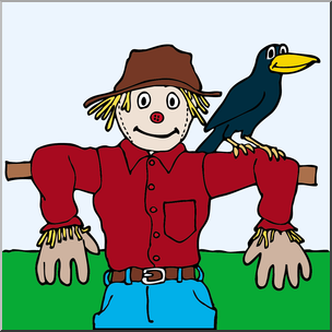 Clip Art: Scarecrow 1 Color