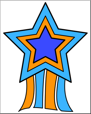Clip Art: Star Award 1 Color