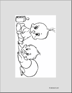 Coloring Page: Babies