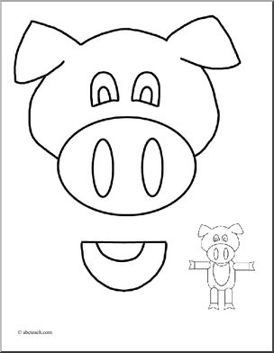 Paper Bag Puppet: Animals –  Pig