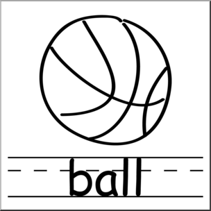 Clip Art: Ball B&W