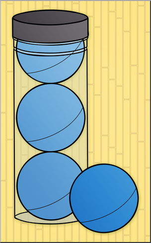 Clip Art: Racquetball Balls Color 1